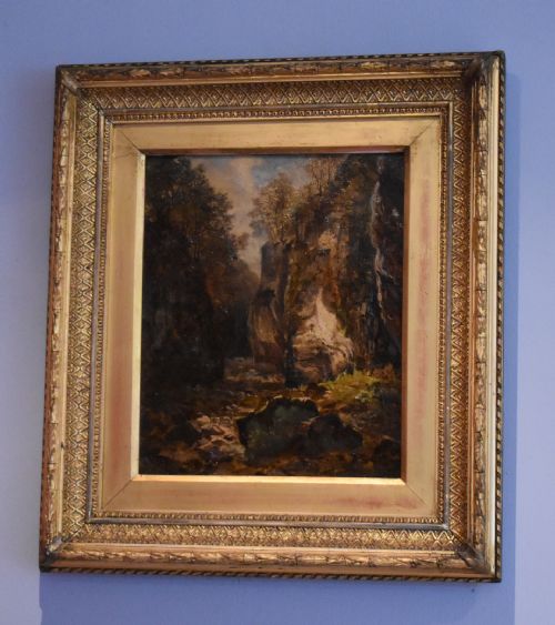 LOVER'S LEAP BUXTON OIL PAINTING BY CHARLES WILDE - ADDITIONAL PHOTO 1
