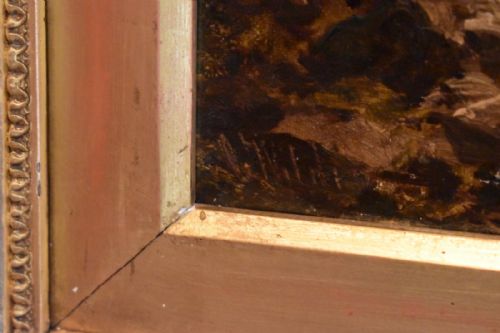LOVER'S LEAP BUXTON OIL PAINTING BY CHARLES WILDE - ADDITIONAL PHOTO 6