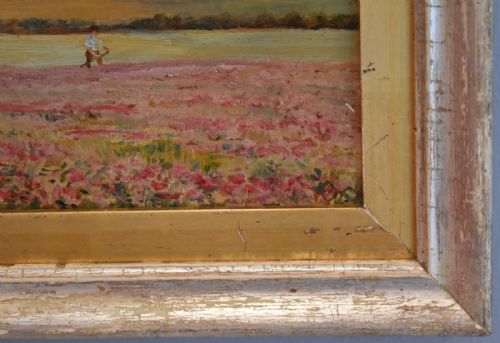 SUMMER LANDSCAPE SCENE OIL PAINTING - ADDITIONAL PHOTO 5