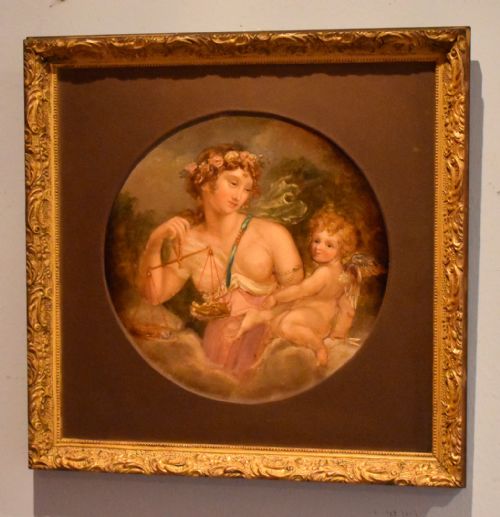 FINE PAIR OF OIL PAINTINGS OF VENUS WEIGHING CUPID - ADDITIONAL PHOTO 5