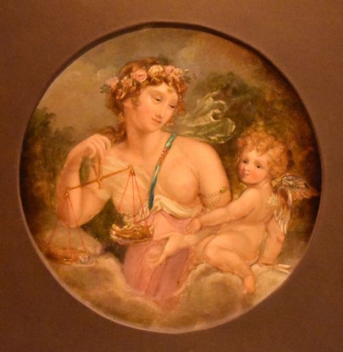 FINE PAIR OF OIL PAINTINGS OF VENUS WEIGHING CUPID - ADDITIONAL PHOTO 6