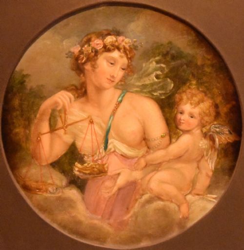 FINE PAIR OF OIL PAINTINGS OF VENUS WEIGHING CUPID - ADDITIONAL PHOTO 7