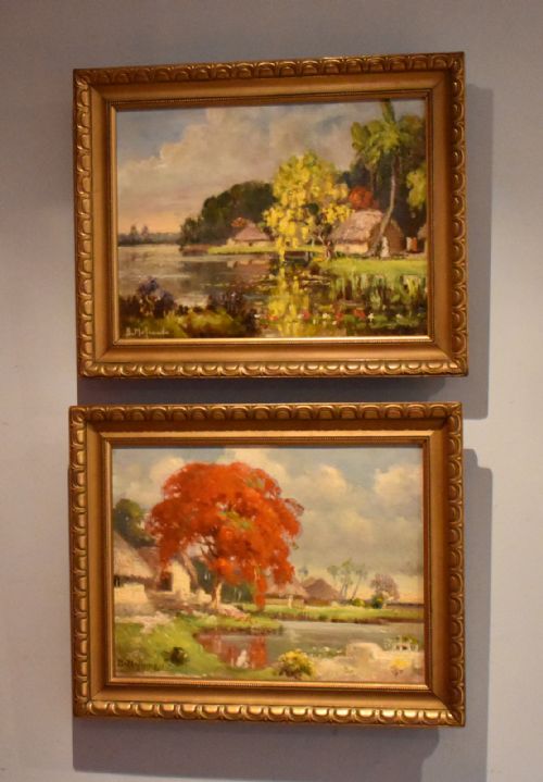 pair of oil paintings of the far east - CATEGORY: ANTIQUE ART - DATED 1930