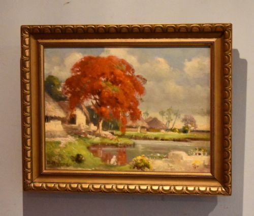 PAIR OF OIL PAINTINGS OF THE FAR EAST - ADDITIONAL PHOTO 2