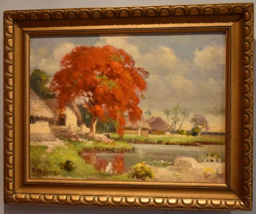 PAIR OF OIL PAINTINGS OF THE FAR EAST - ADDITIONAL PHOTO 3