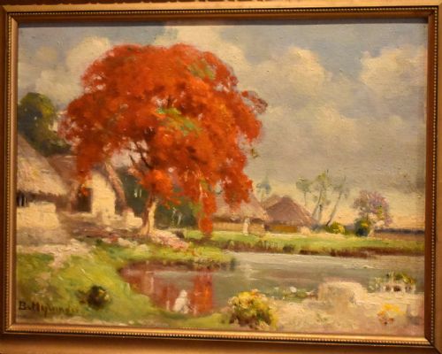 PAIR OF OIL PAINTINGS OF THE FAR EAST - ADDITIONAL PHOTO 4
