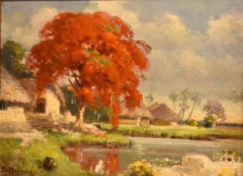 PAIR OF OIL PAINTINGS OF THE FAR EAST - ADDITIONAL PHOTO 5
