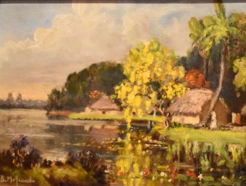 PAIR OF OIL PAINTINGS OF THE FAR EAST - ADDITIONAL PHOTO 9