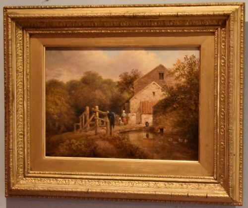 WEST MILL COLINTON EDINBURGH OIL PAINTING - ADDITIONAL PHOTO 1
