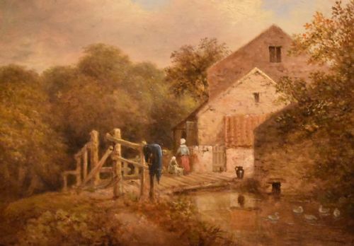 WEST MILL COLINTON EDINBURGH OIL PAINTING - ADDITIONAL PHOTO 2