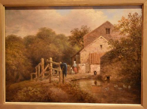 WEST MILL COLINTON EDINBURGH OIL PAINTING - ADDITIONAL PHOTO 3
