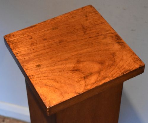 ART DECO WALNUT PEDESTAL - ADDITIONAL PHOTO 2