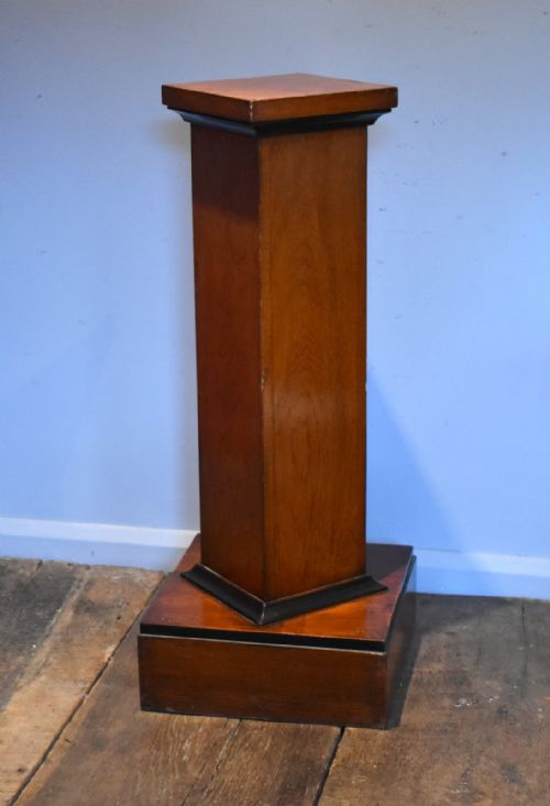 ART DECO WALNUT PEDESTAL - ADDITIONAL PHOTO 3