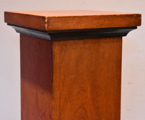 ART DECO WALNUT PEDESTAL - ADDITIONAL PHOTO 4