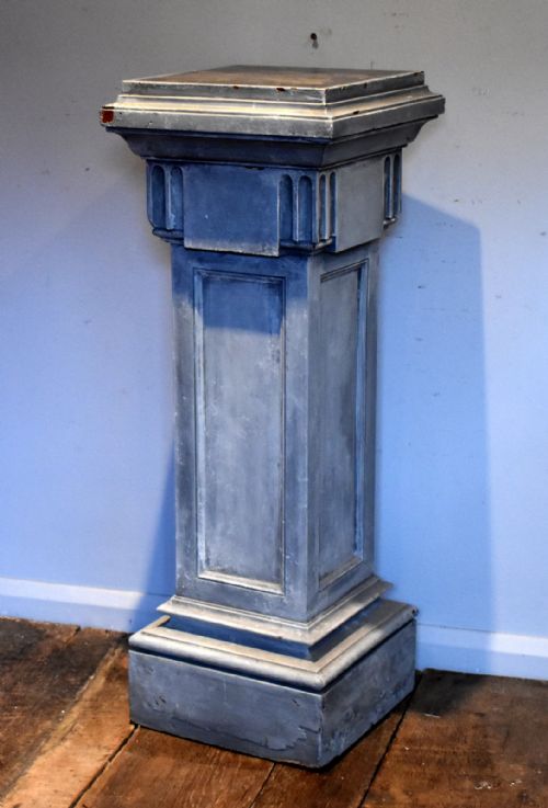 PAINTED PEDESTAL COLUMN - ADDITIONAL PHOTO 1