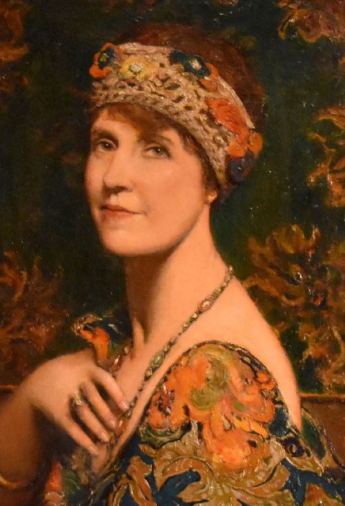 SUPERB OIL PORTRAIT OF A LADY - ADDITIONAL PHOTO 4