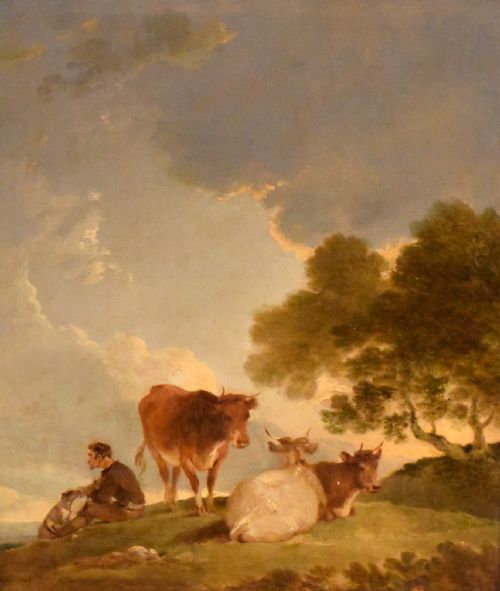FINE ENGLISH SCHOOL OIL PAINTING AFTER GAINSBOROUGH - ADDITIONAL PHOTO 2