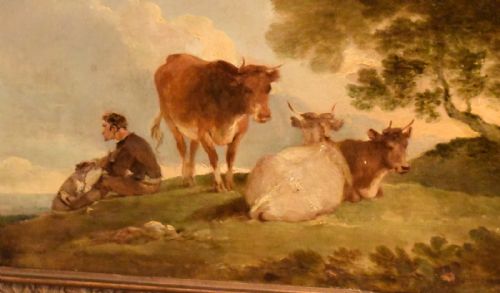 FINE ENGLISH SCHOOL OIL PAINTING AFTER GAINSBOROUGH - ADDITIONAL PHOTO 3