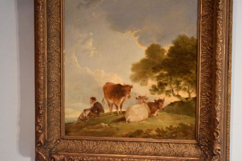 FINE ENGLISH SCHOOL OIL PAINTING AFTER GAINSBOROUGH - ADDITIONAL PHOTO 5