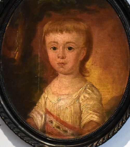 SUPERB FAMILY GROUP OF THREE GEORGIAN OIL PORTRAITS - ADDITIONAL PHOTO 6
