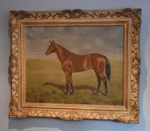 OIL PAINTING OF A HORSE BY DGAGE - ADDITIONAL PHOTO 4