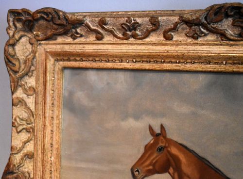 OIL PAINTING OF A HORSE BY DGAGE - ADDITIONAL PHOTO 5