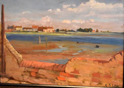 LANDSCAPE OIL PAINTING BY EDWARD S LOWE - ADDITIONAL PHOTO 2