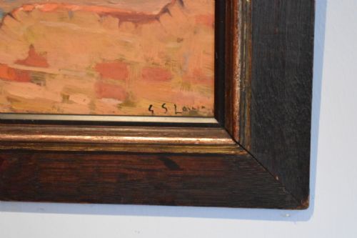 LANDSCAPE OIL PAINTING BY EDWARD S LOWE - ADDITIONAL PHOTO 3