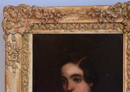 SMALL VICTORIAN OIL PAINTING OF A BOY - ADDITIONAL PHOTO 3