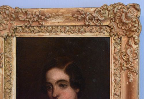 SMALL VICTORIAN OIL PAINTING OF A BOY - ADDITIONAL PHOTO 4