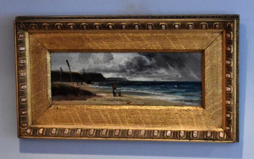 landscape oil sketch by edwin ellis - CATEGORY: ANTIQUE ART - DATED 1890