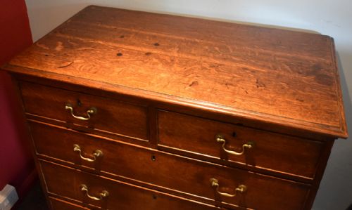 GEORGIAN OAK CHEST OF DRAWERS - ADDITIONAL PHOTO 6