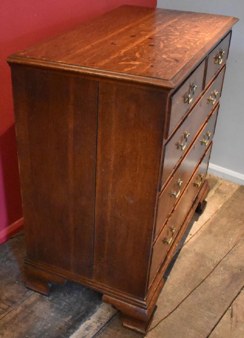 GEORGIAN OAK CHEST OF DRAWERS - ADDITIONAL PHOTO 7