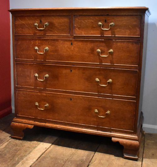 GEORGIAN OAK CHEST OF DRAWERS - ADDITIONAL PHOTO 8