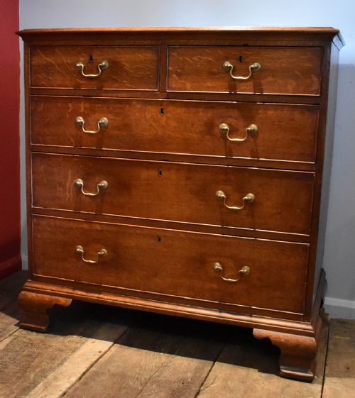 GEORGIAN OAK CHEST OF DRAWERS - ADDITIONAL PHOTO 9