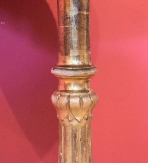 VICTORIAN GILT WOOD AND MARBLE TRIPOD TABLE - ADDITIONAL PHOTO 6