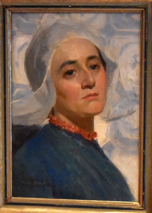 PORTRAIT OIL PAINTING BY ALBERT GILBERT - ADDITIONAL PHOTO 1