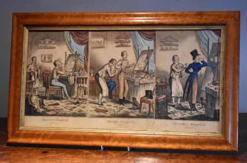 RARE SET OF THREE GEORGIAN SATIRICAL DANDY PRINTS - ADDITIONAL PHOTO 1