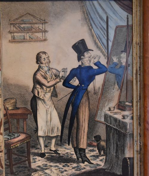 RARE SET OF THREE GEORGIAN SATIRICAL DANDY PRINTS - ADDITIONAL PHOTO 4