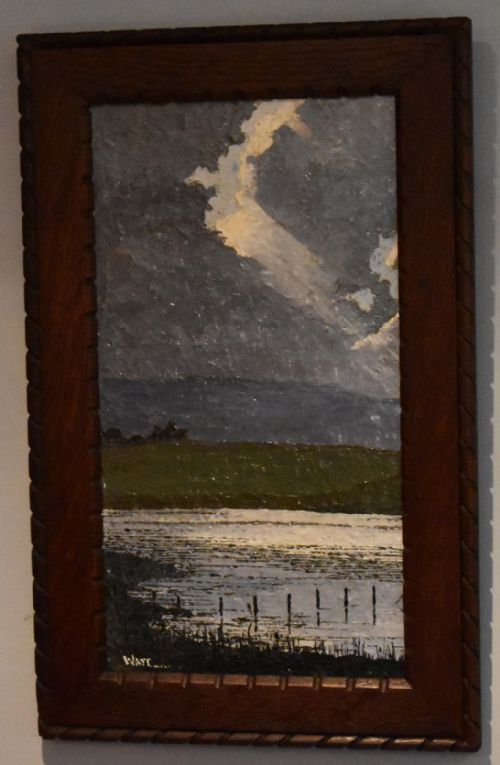 MODERNIST OIL LANDSCAPE PAINTING - ADDITIONAL PHOTO 1