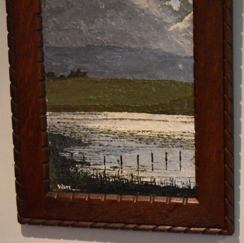 MODERNIST OIL LANDSCAPE PAINTING - ADDITIONAL PHOTO 3