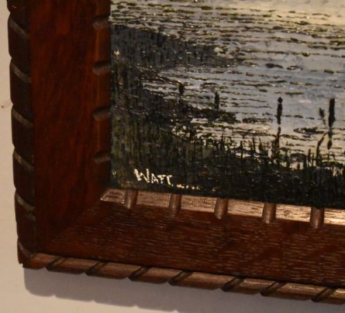 MODERNIST OIL LANDSCAPE PAINTING - ADDITIONAL PHOTO 5