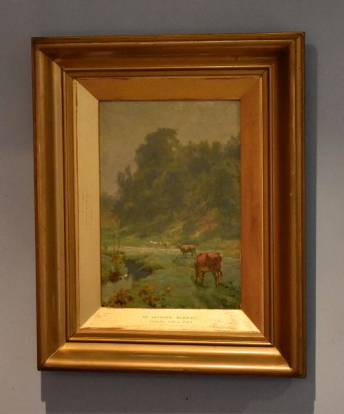 oil painting 'an october morning' by charles collins rba - CATEGORY: ANTIQUE ART - DATED 1900