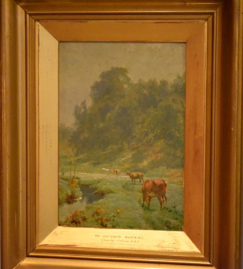 OIL PAINTING 'AN OCTOBER MORNING' BY CHARLES COLLINS RBA - ADDITIONAL PHOTO 3