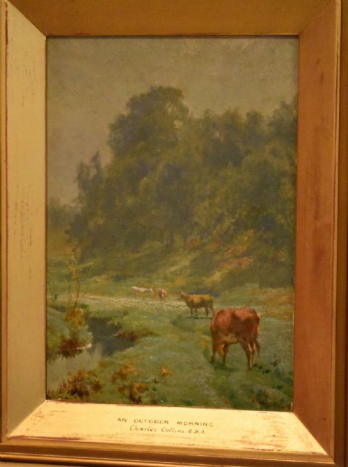 OIL PAINTING 'AN OCTOBER MORNING' BY CHARLES COLLINS RBA - ADDITIONAL PHOTO 4