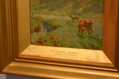 OIL PAINTING 'AN OCTOBER MORNING' BY CHARLES COLLINS RBA - ADDITIONAL PHOTO 5