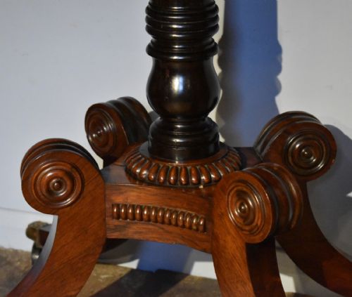 SUPERB REGENCY ROSEWOOD CARD TABLE TROTTER OF EDINBURGH - ADDITIONAL PHOTO 6