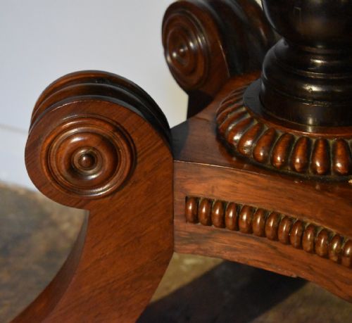 SUPERB REGENCY ROSEWOOD CARD TABLE TROTTER OF EDINBURGH - ADDITIONAL PHOTO 7