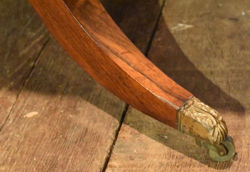 SUPERB REGENCY ROSEWOOD CARD TABLE TROTTER OF EDINBURGH - ADDITIONAL PHOTO 8