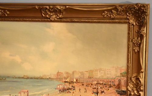 FINE OIL PAINTING OF BRIGHTON BEACH BY GODWIN BENNETT - ADDITIONAL PHOTO 7